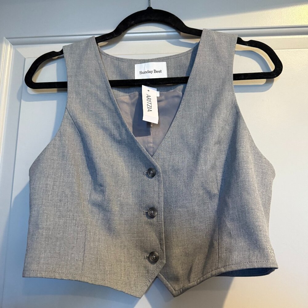 Aritzia Sunday Best Sylvie Heather Medium Grey NWT Size 6